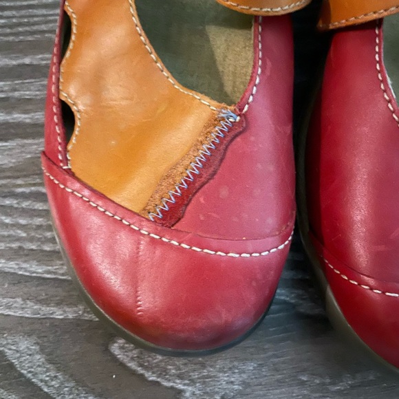 Romika Gina Mary James Leather Orange Red Straps Comfort - Picture 4 of 7